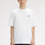T-Shirt manica corta con stampa sul dietro M2475 129 FRED PERRY Snow white 