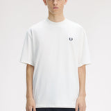 T-Shirt manica corta con stampa sul dietro M2475 129 FRED PERRY Snow white 