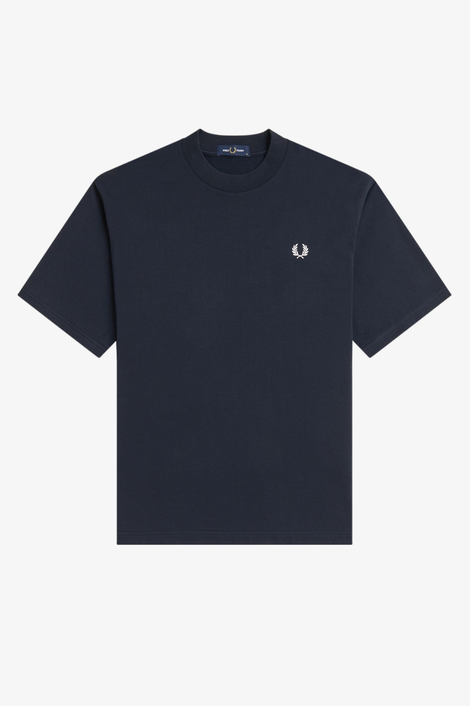 T-Shirt manica corta con stampa sul dietro M2475 608 FRED PERRY Navy 