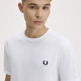 T-Shirt manica corta M3519 100 FRED PERRY White 