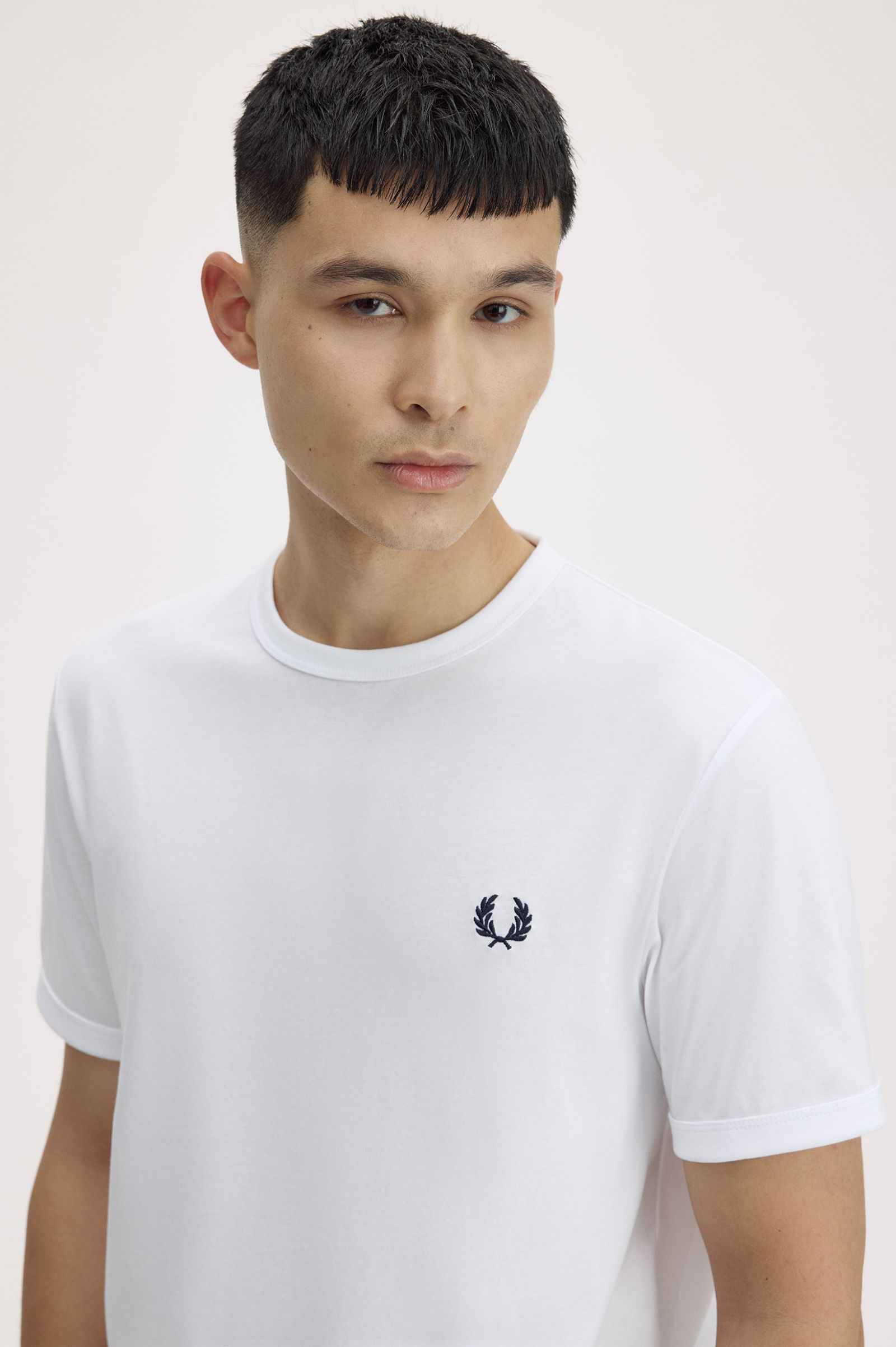 T-Shirt manica corta M3519 100 FRED PERRY White 