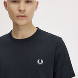 T-Shirt manica corta M3519 102 FRED PERRY Black 