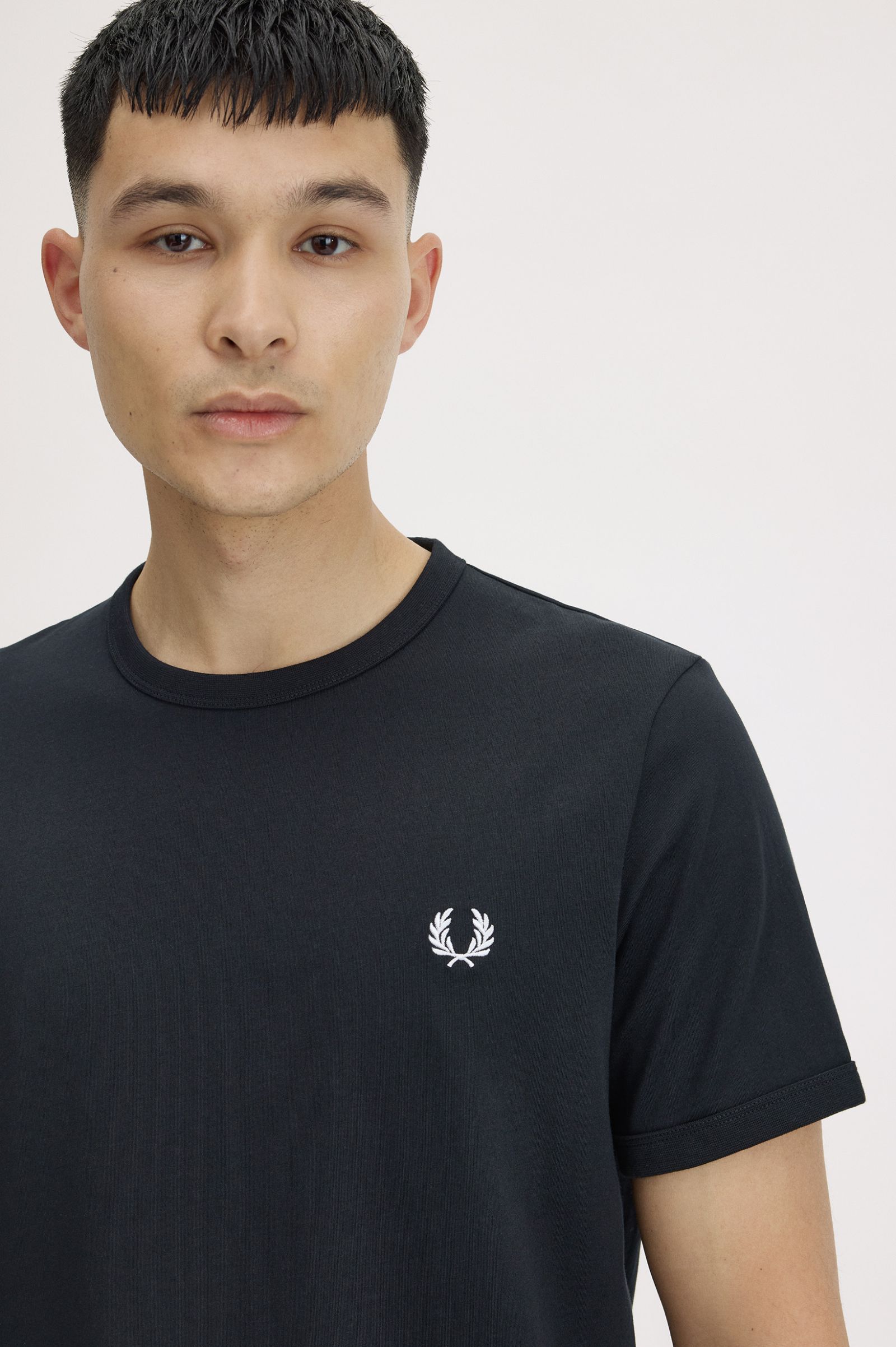 T-Shirt manica corta M3519 102 FRED PERRY Black 