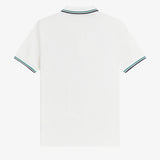 Polo manica corta M3600 02C FRED PERRY Snowwht/sgrn/nvy 