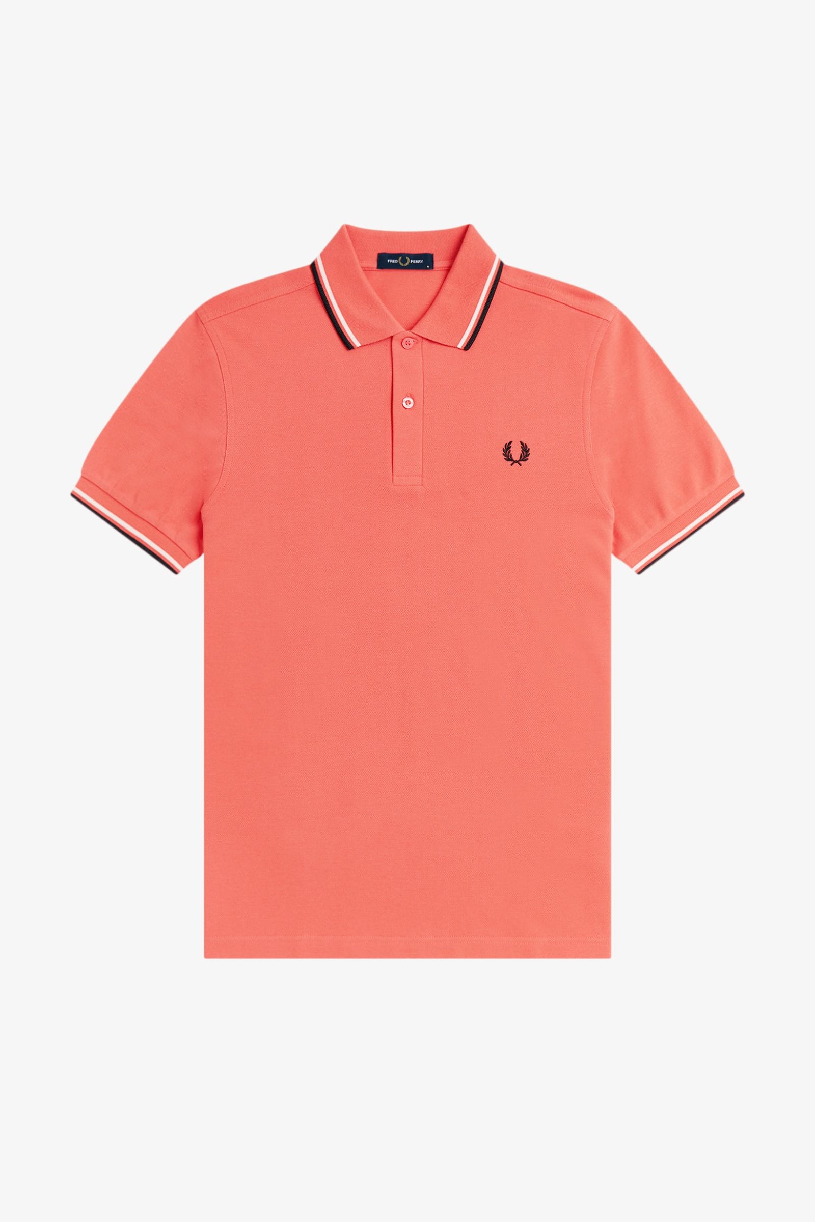 Polo manica corta M3600 04C FRED PERRY Strwcrm/ecru/blk 