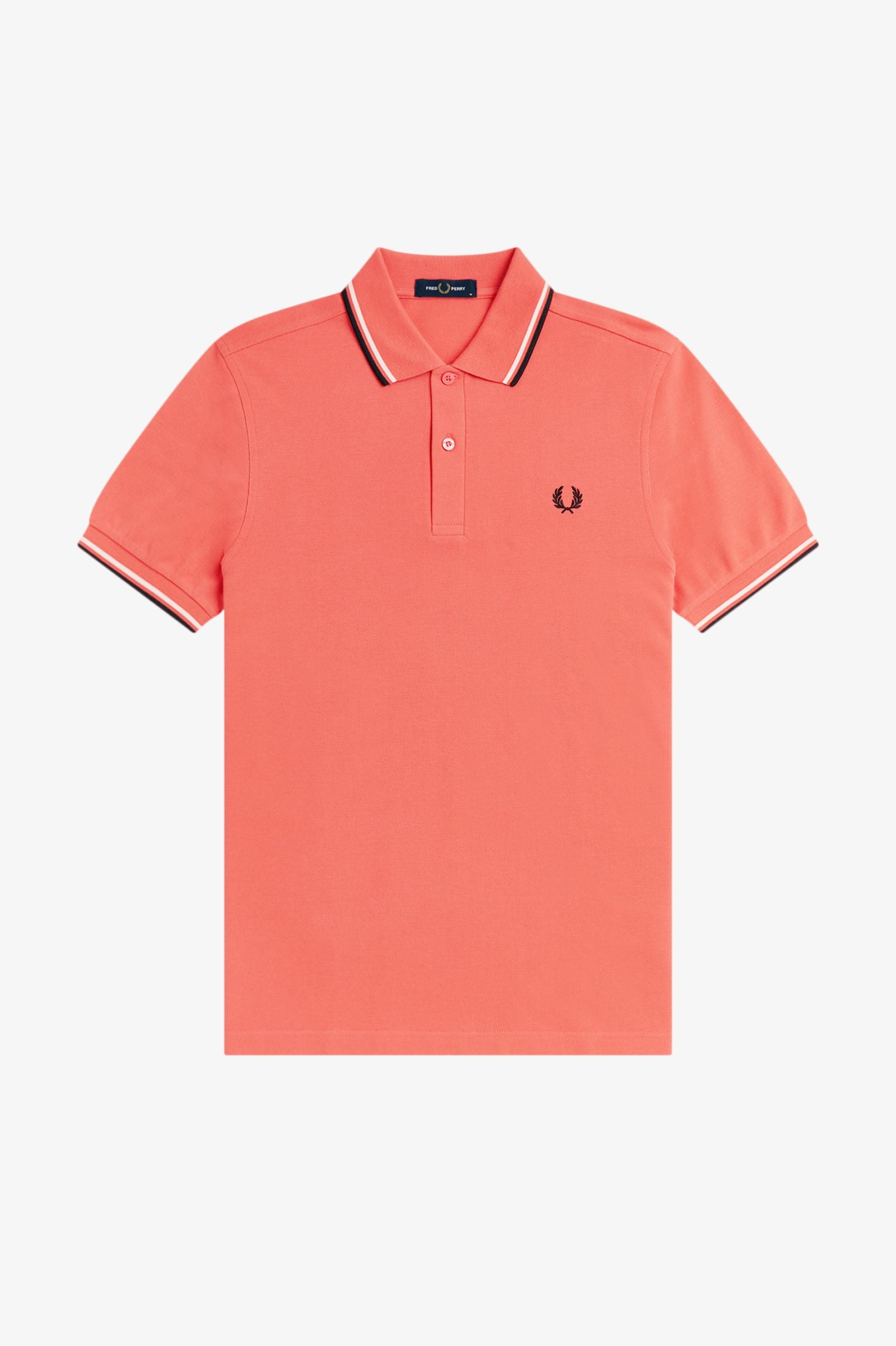 Polo manica corta M3600 04C FRED PERRY Strwcrm/ecru/blk 