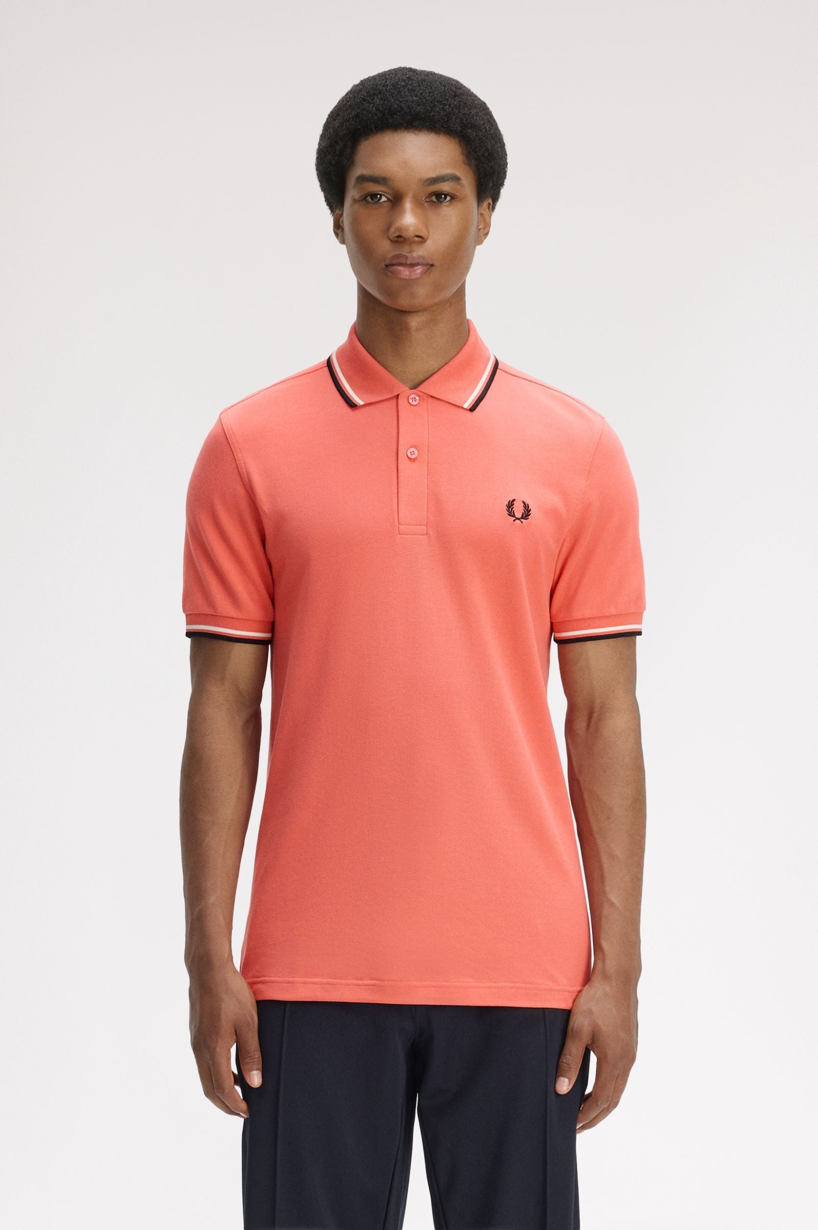 Polo manica corta M3600 04C FRED PERRY Strwcrm/ecru/blk 