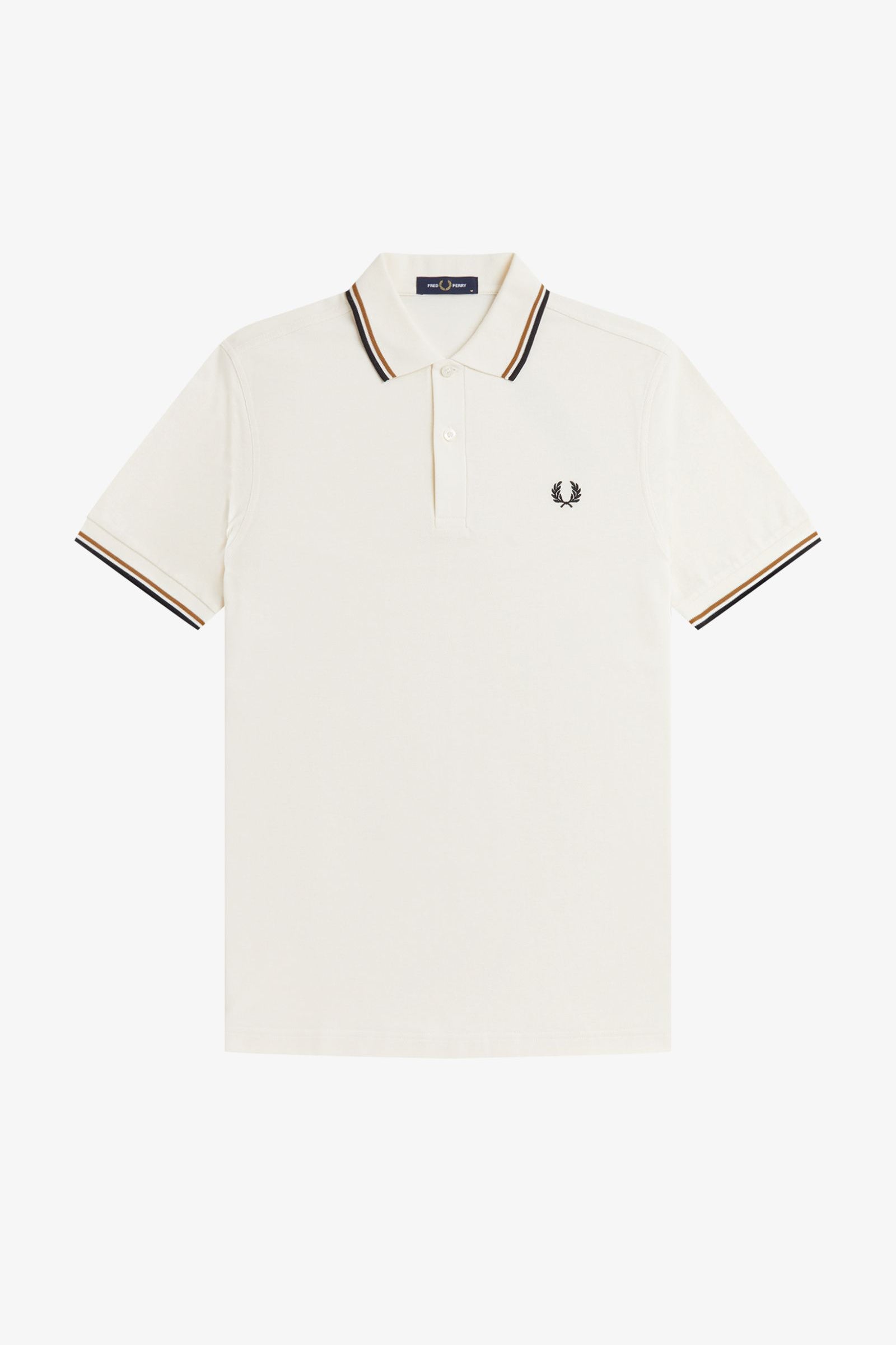 Polo manica corta M3600 79B FRED PERRY Ecru/drkml/blk 