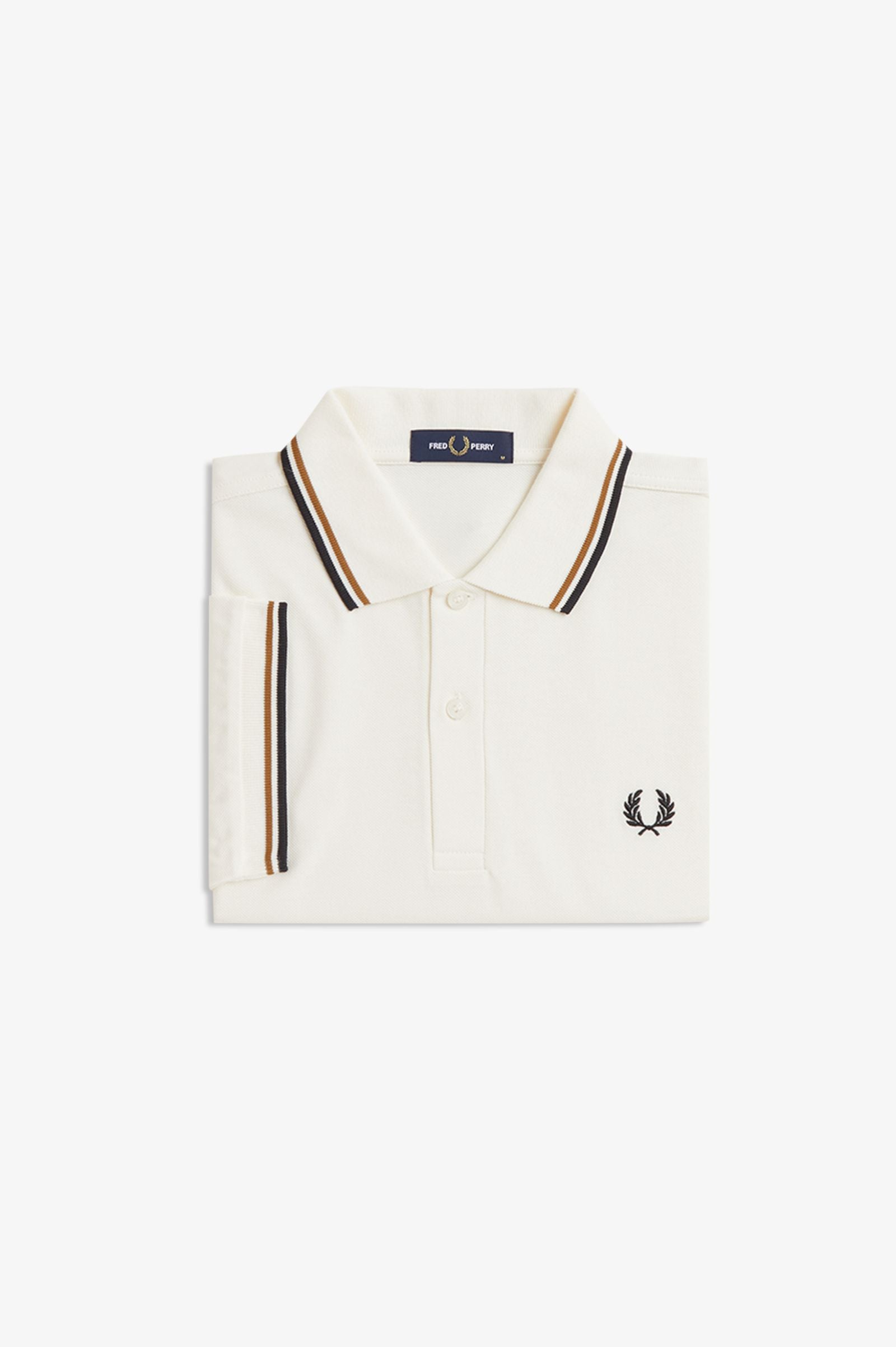 Polo manica corta M3600 79B FRED PERRY Ecru/drkml/blk 
