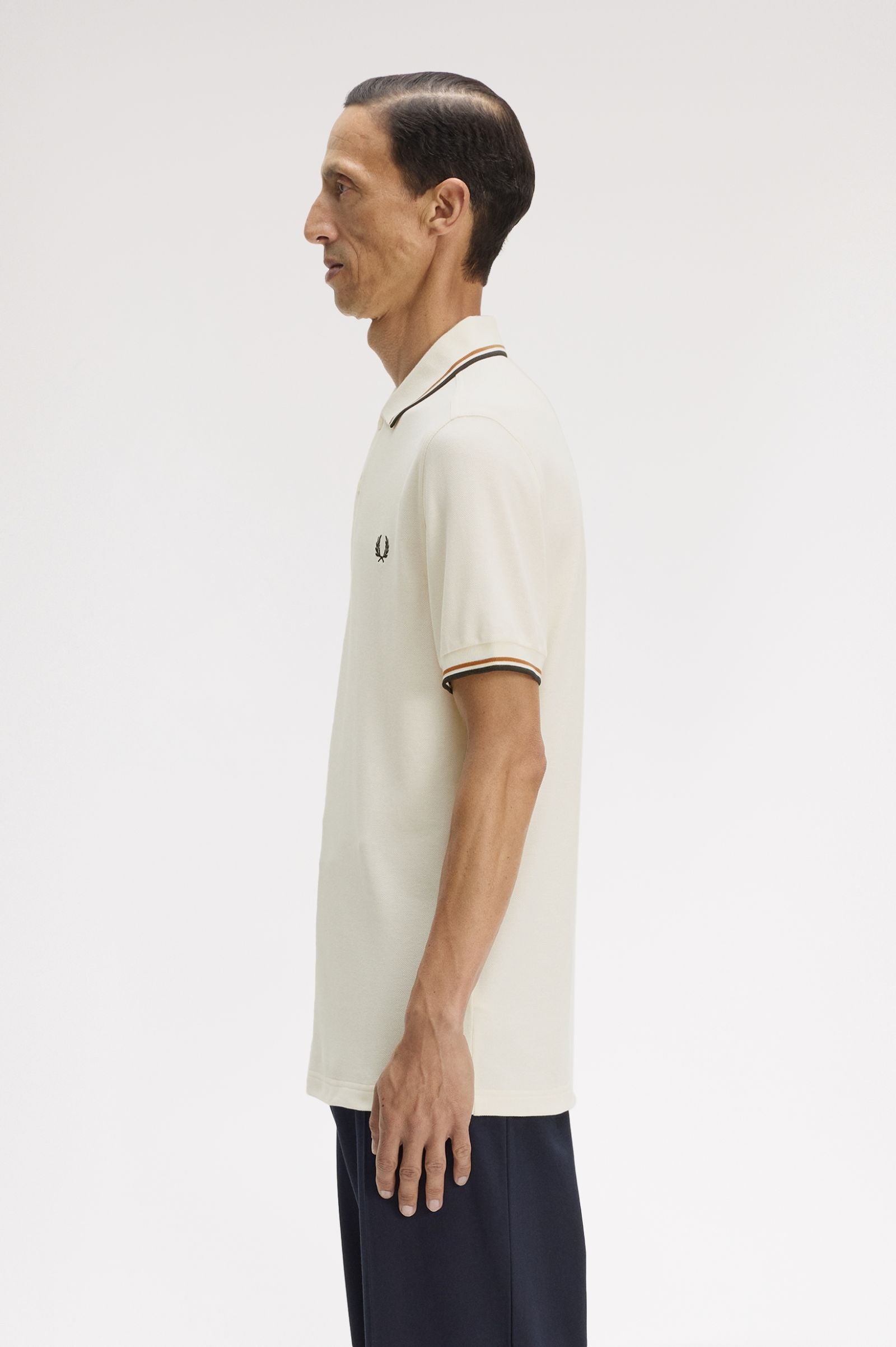 Polo manica corta M3600 79B FRED PERRY Ecru/drkml/blk 