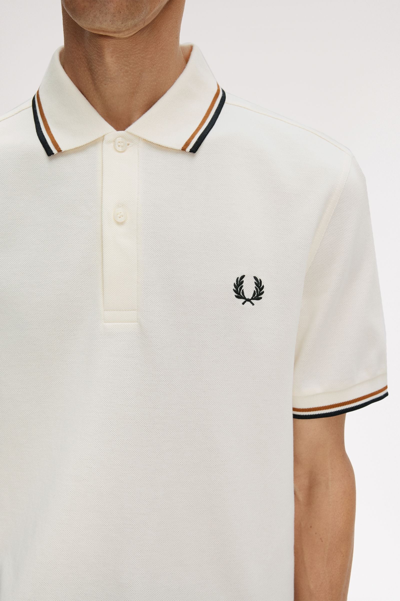 Polo manica corta M3600 79B FRED PERRY Ecru/drkml/blk 