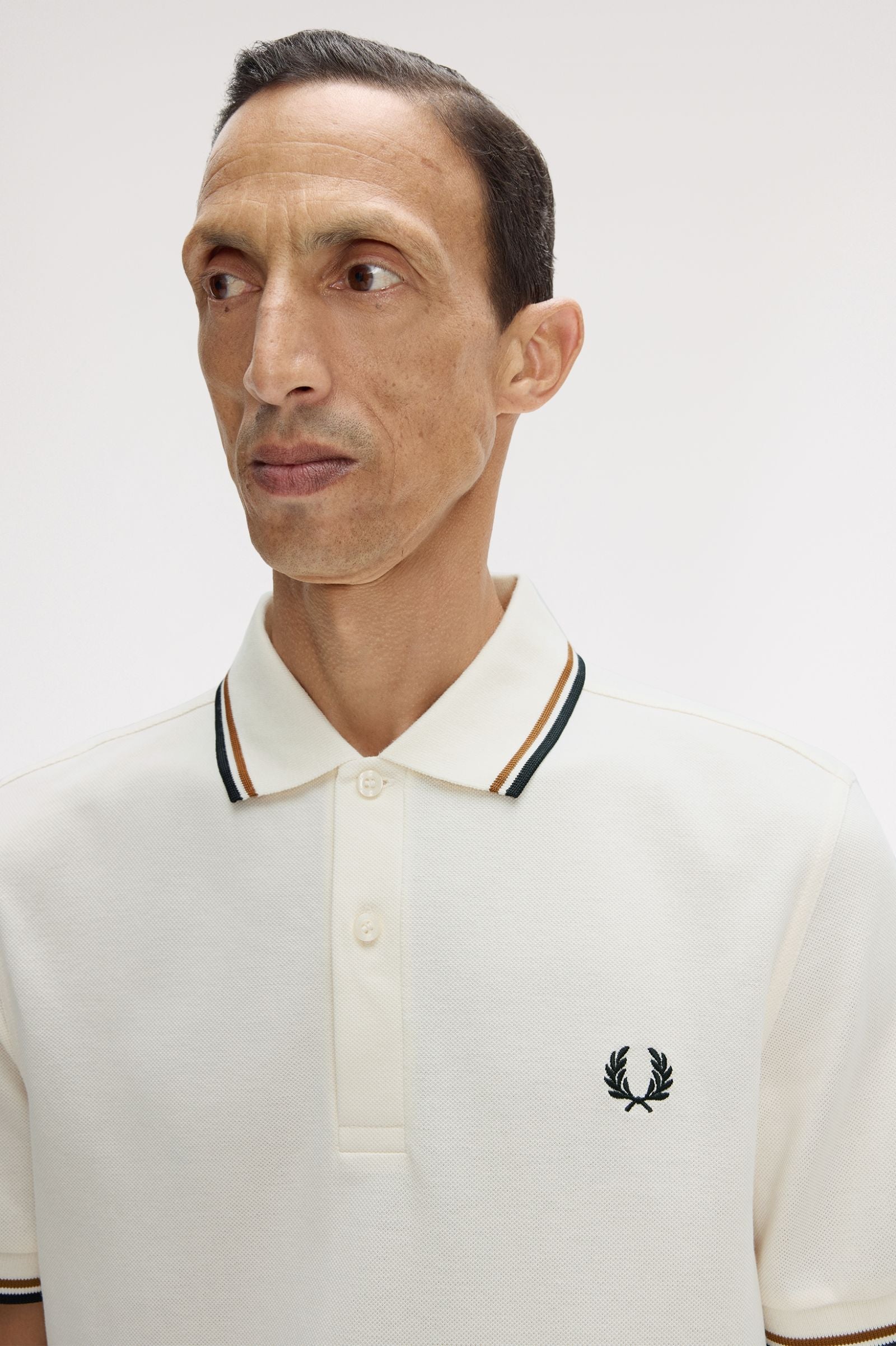 Polo manica corta M3600 79B FRED PERRY Ecru/drkml/blk 