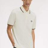 Polo manica corta M3600 79B FRED PERRY Ecru/drkml/blk 