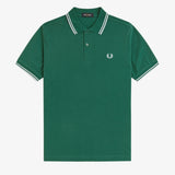 Polo manica corta M3600 81B FRED PERRY Sptgrn/ltic/ltic 