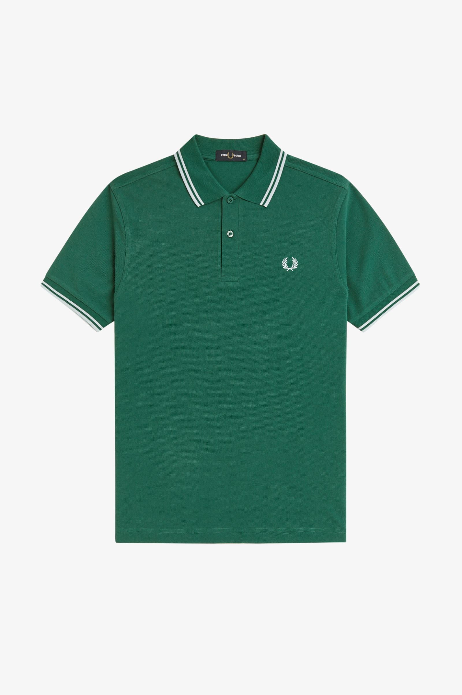 Polo manica corta M3600 81B FRED PERRY Sptgrn/ltic/ltic 