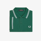 Polo manica corta M3600 81B FRED PERRY Sptgrn/ltic/ltic 