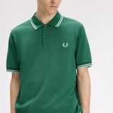 Polo manica corta M3600 81B FRED PERRY Sptgrn/ltic/ltic 