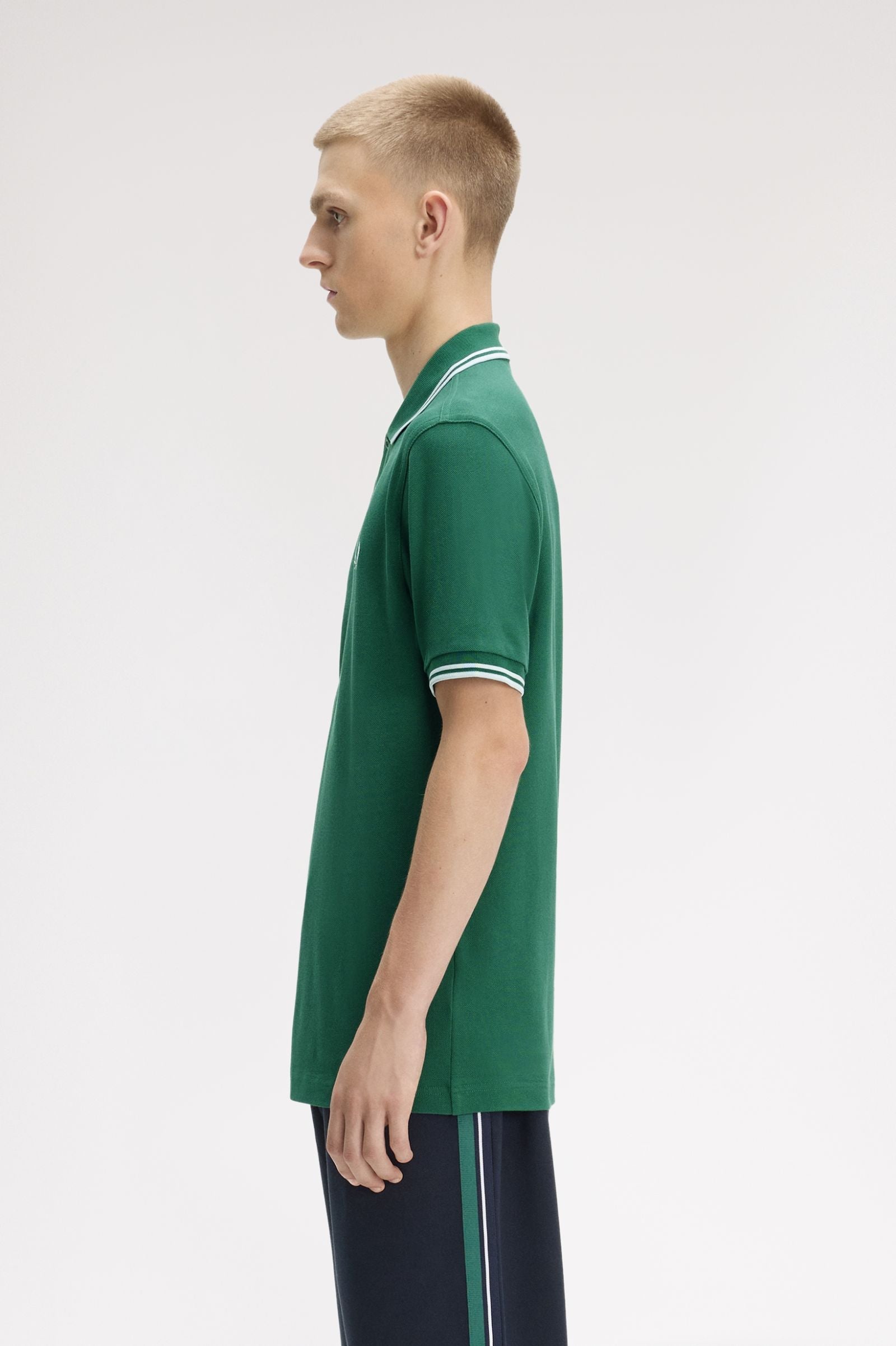 Polo manica corta M3600 81B FRED PERRY Sptgrn/ltic/ltic 