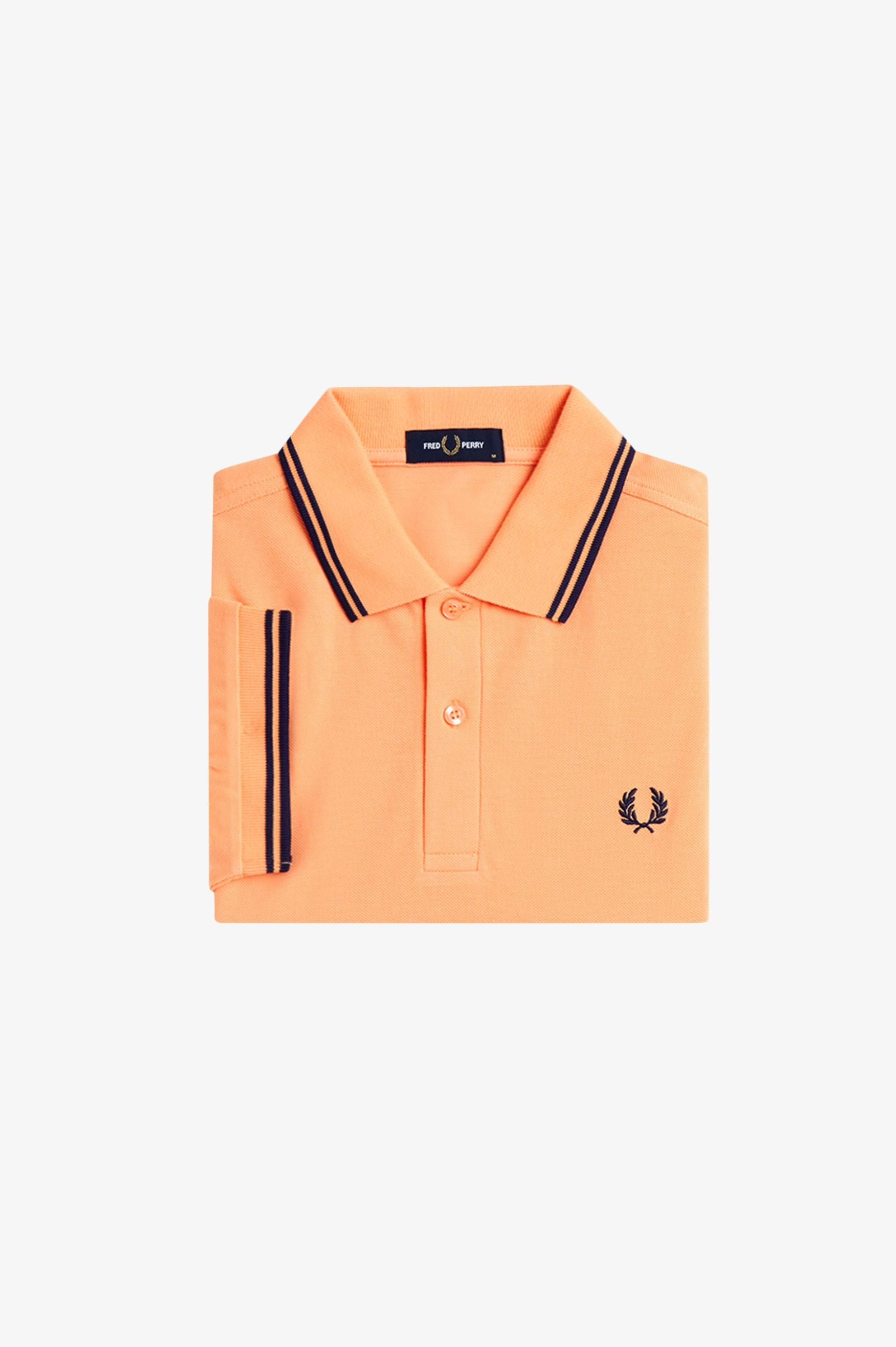 Polo manica corta M3600 82B FRED PERRY Peach/fhnv/fhnv 
