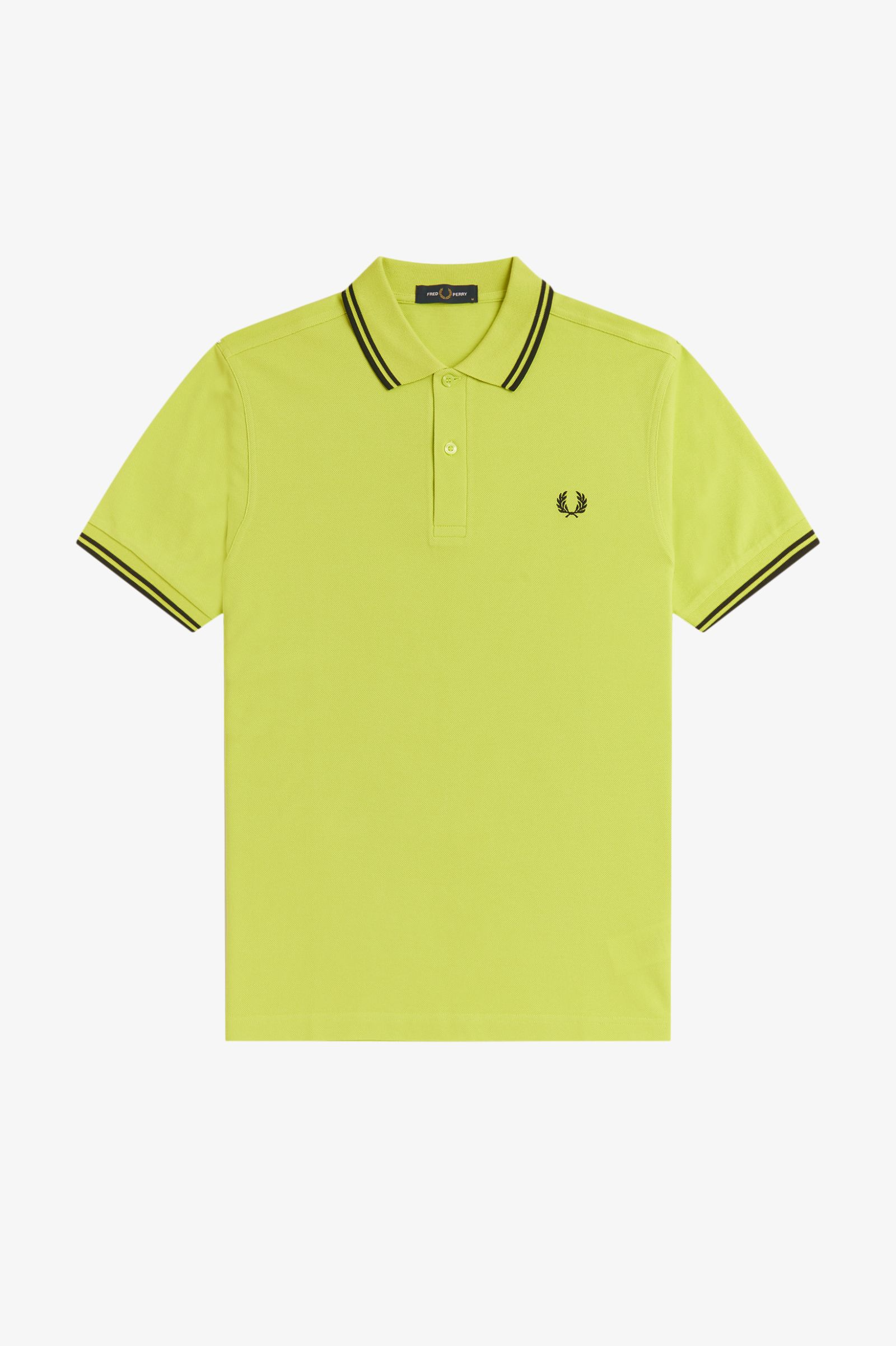 Polo manica corta M3600 84B FRED PERRY Citron/blk/blk 