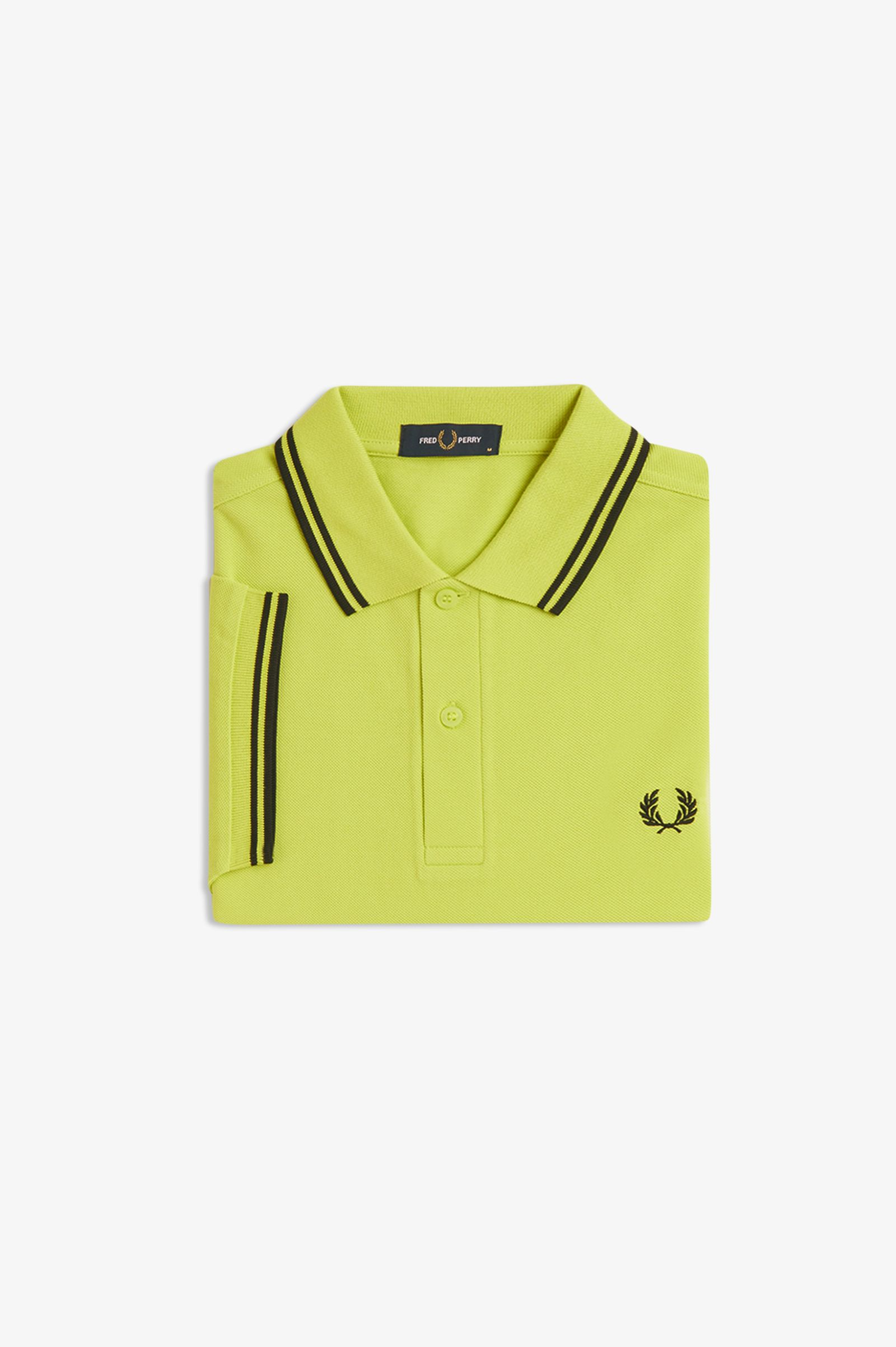 Polo manica corta M3600 84B FRED PERRY Citron/blk/blk 
