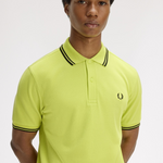 Polo manica corta M3600 84B FRED PERRY Citron/blk/blk 