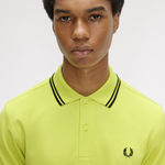 Polo manica corta M3600 84B FRED PERRY Citron/blk/blk 