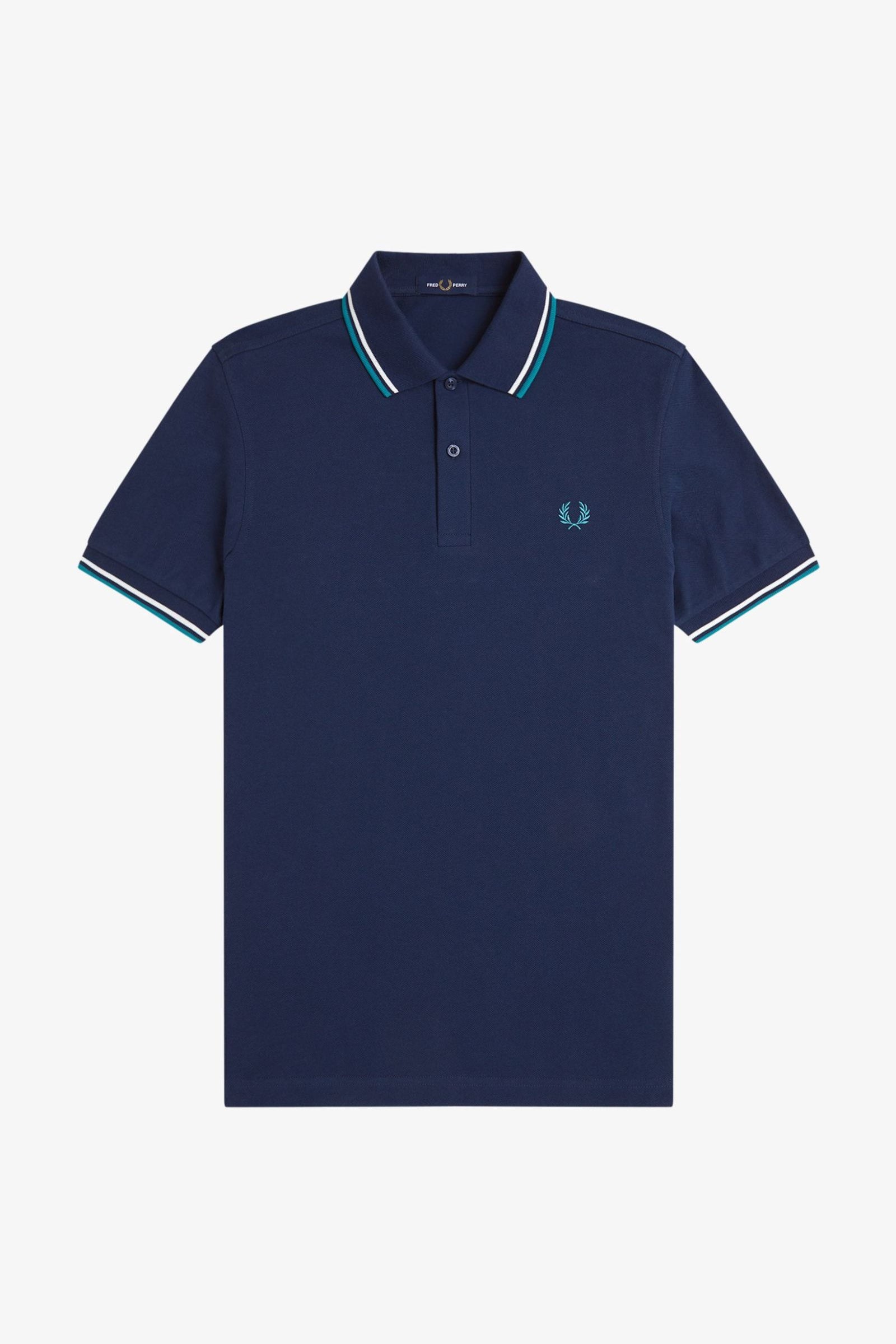 Polo manica corta M3600 86A FRED PERRY Tnsbl/snwht/dpmt 