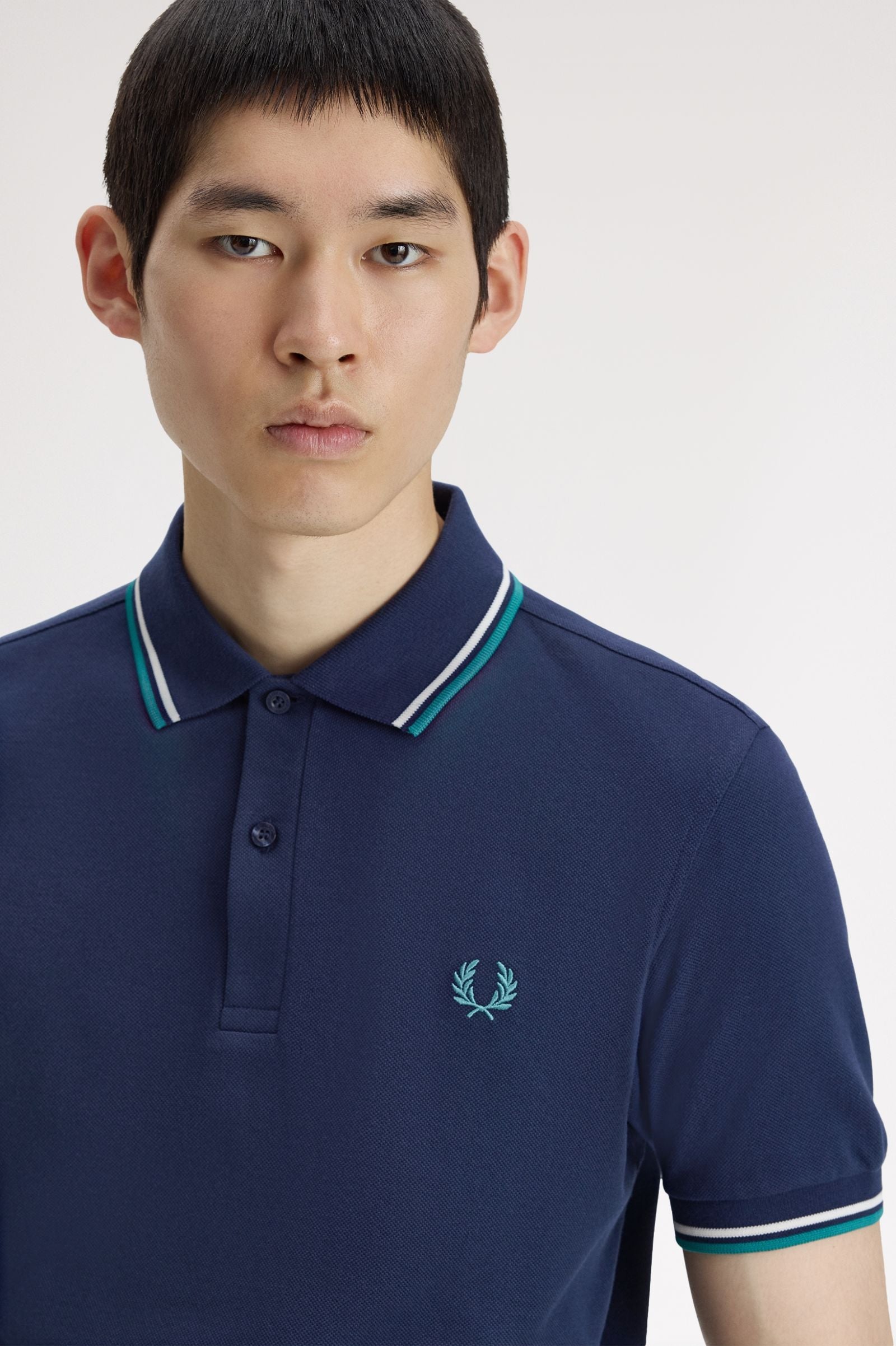 Polo manica corta M3600 86A FRED PERRY Tnsbl/snwht/dpmt 