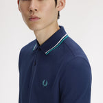 Polo manica corta M3600 86A FRED PERRY Tnsbl/snwht/dpmt 