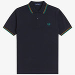 Polo manica corta M3600 86B FRED PERRY Navy/drkcml/spgr 