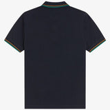 Polo manica corta M3600 86B FRED PERRY Navy/drkcml/spgr 