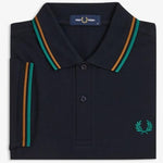 Polo manica corta M3600 86B FRED PERRY Navy/drkcml/spgr 