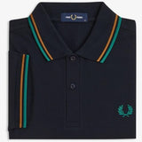Polo manica corta M3600 86B FRED PERRY Navy/drkcml/spgr 