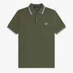 Polo manica corta M3600 87B FRED PERRY Lwgrn/ecru/dskbl 
