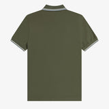 Polo manica corta M3600 87B FRED PERRY Lwgrn/ecru/dskbl 