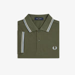 Polo manica corta M3600 87B FRED PERRY Lwgrn/ecru/dskbl 