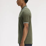 Polo manica corta M3600 87B FRED PERRY Lwgrn/ecru/dskbl 