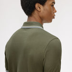 Polo manica corta M3600 87B FRED PERRY Lwgrn/ecru/dskbl 