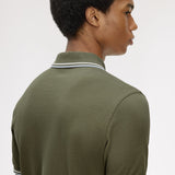 Polo manica corta M3600 87B FRED PERRY Lwgrn/ecru/dskbl 