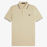 Polo manica corta M3600 12B FRED PERRY Oatm/snwh/anchgr 
