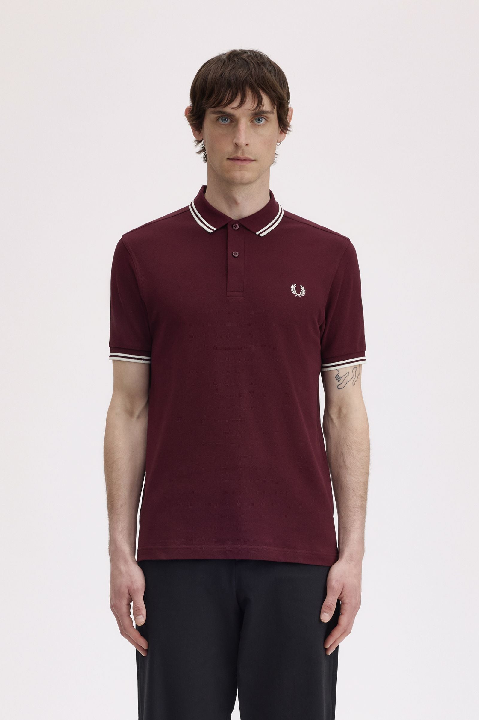 Polo manica corta M3600 597 FRED PERRY Oxblood 