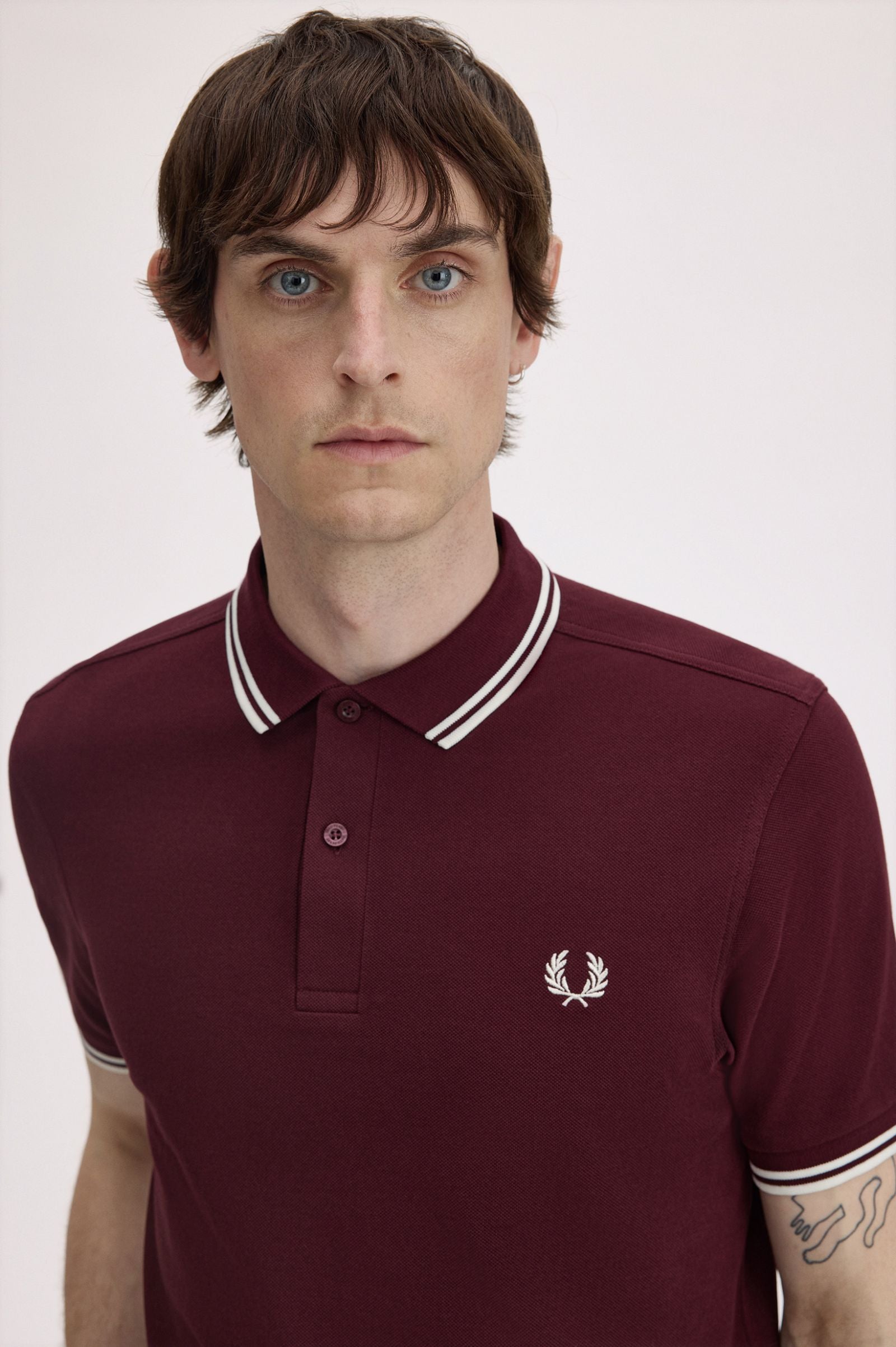 Polo manica corta M3600 597 FRED PERRY Oxblood 
