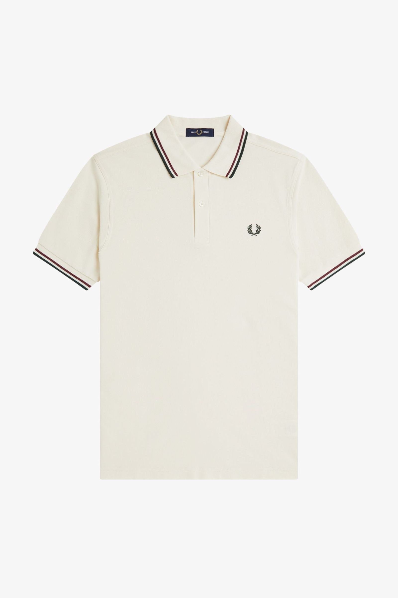 Polo manica corta M3600 84A FRED PERRY Ecr/oxbld/grsrts 