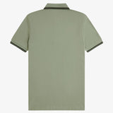 Polo manica corta M3600 S23 FRED PERRY Seagrass/black 