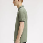 Polo manica corta M3600 S23 FRED PERRY Seagrass/black 