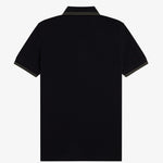 Polo manica corta M3600 T44 FRED PERRY Black/fieldgreen 