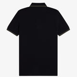 Polo manica corta M3600 T44 FRED PERRY Black/fieldgreen 