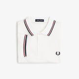 Polo manica corta M3600 T60 FRED PERRY Snwht/bred/nvy 