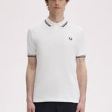 Polo manica corta M3600 T60 FRED PERRY Snwht/bred/nvy 